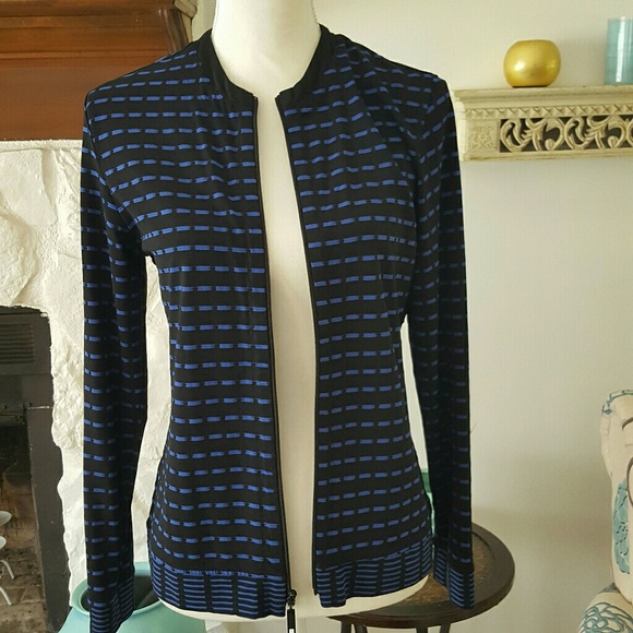 Chico's Jackets & Blazers - CHICO'S TRAVELERS BLUE & BLACK JACKET SIZE 4